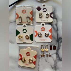 Bundle of Oh Clem earrings and charms